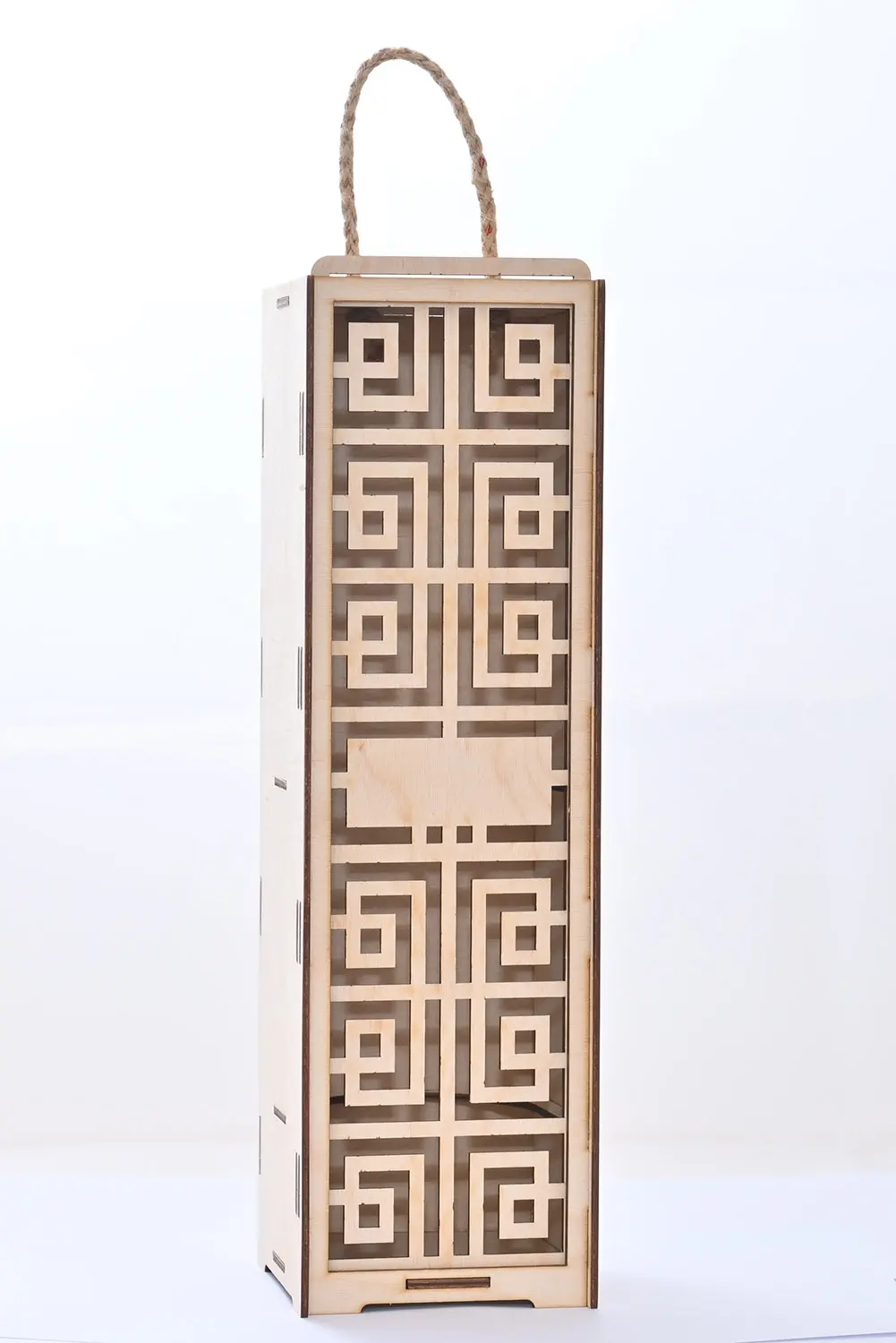 Wooden wine box with engraving Model 11